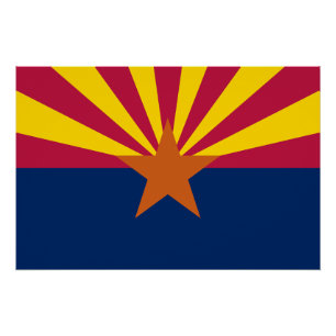 Flagge des Bundesstaates Arizona Poster