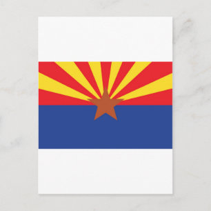 Flagge des Bundesstaates Arizona Postkarte