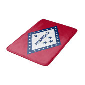 Flagge des Bundesstaates Arkansas Badematte (Schrägansicht)