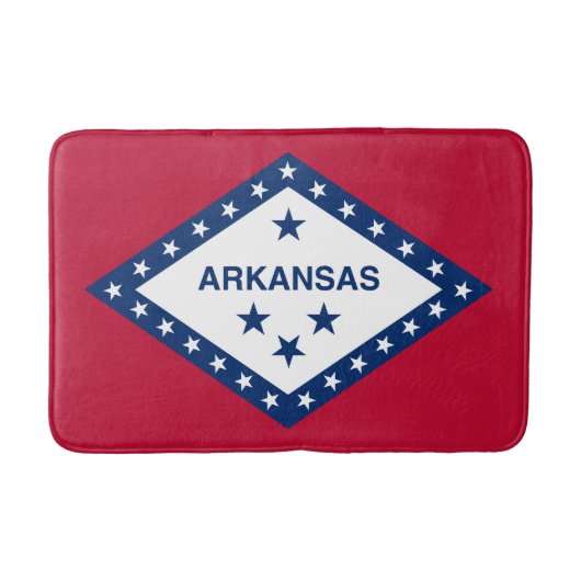 Flagge des Bundesstaates Arkansas Badematte (Vorderseite)