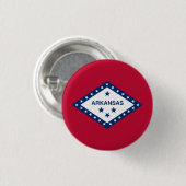 Flagge des Bundesstaates Arkansas Button (Vorne & Hinten)