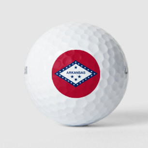 Flagge des Bundesstaates Arkansas Golfball