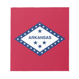 Flagge des Bundesstaates Arkansas Notizblock