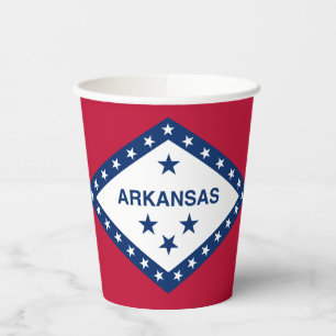 Flagge des Bundesstaates Arkansas Pappbecher