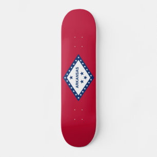 Flagge des Bundesstaates Arkansas Skateboard