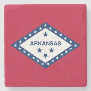 Flagge des Bundesstaates Arkansas Steinuntersetzer