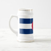 Flagge des Bundesstaates Colorado Bierglas (Links)