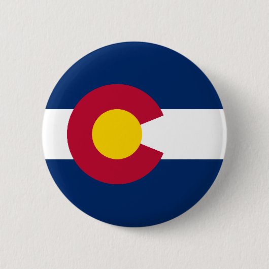 Flagge des Bundesstaates Colorado Button (Vorderseite)