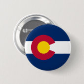 Flagge des Bundesstaates Colorado Button (Vorne & Hinten)