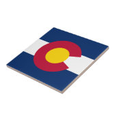 Flagge des Bundesstaates Colorado Fliese (Seite)