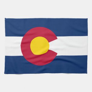 Flagge des Bundesstaates Colorado Geschirrtuch