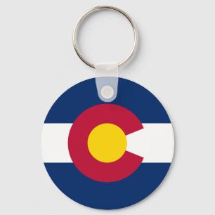 Flagge des Bundesstaates Colorado Schlüsselanhänger