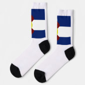 Flagge des Bundesstaates Colorado Socken (Linkes Detail)