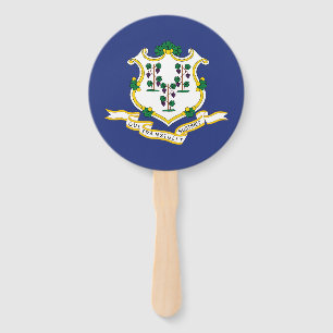 Flagge des Bundesstaates Connecticut Fächer