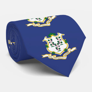 Flagge des Bundesstaates Connecticut Krawatte