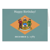 Flagge des Bundesstaates Delaware (Vorderseite (Horizontal))