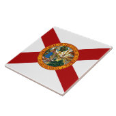 Flagge des Bundesstaates Florida Fliese (Seite)
