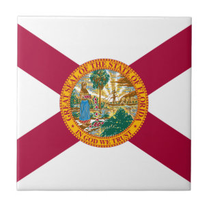 Flagge des Bundesstaates Florida Fliese