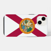 Flagge des Bundesstaates Florida iPhone Hülle (Rückseite (Horizontal))