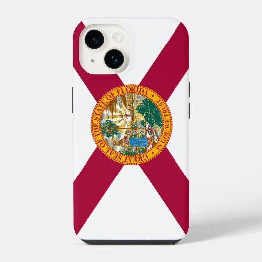 Flagge des Bundesstaates Florida iPhone Hülle (Rückseite)