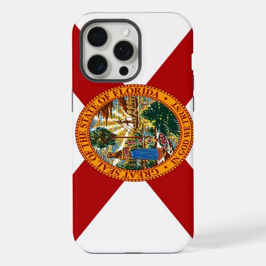 Flagge des Bundesstaates Florida iPhone Hülle (Rückseite)