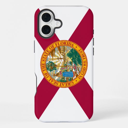 Flagge des Bundesstaates Florida iPhone Hülle (Rückseite)