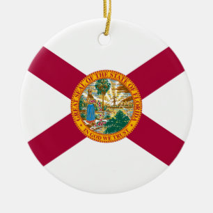 Flagge des Bundesstaates Florida Keramik Ornament