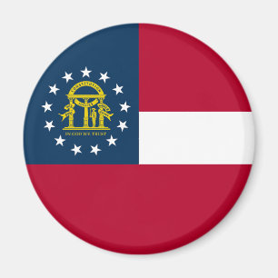 Flagge des Bundesstaates Georgia Magnet