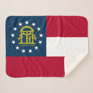 Flagge des Bundesstaates Georgia Sherpadecke