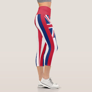 Flagge des Bundesstaates Hawaii Capri Leggings