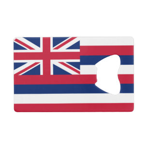 Flagge des Bundesstaates Hawaii Geldbeutel Flaschenöffner