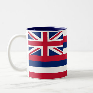 Flagge des Bundesstaates Hawaii Zweifarbige Tasse