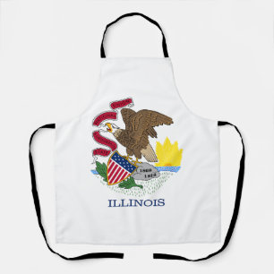 Flagge des Bundesstaates Illinois Schürze