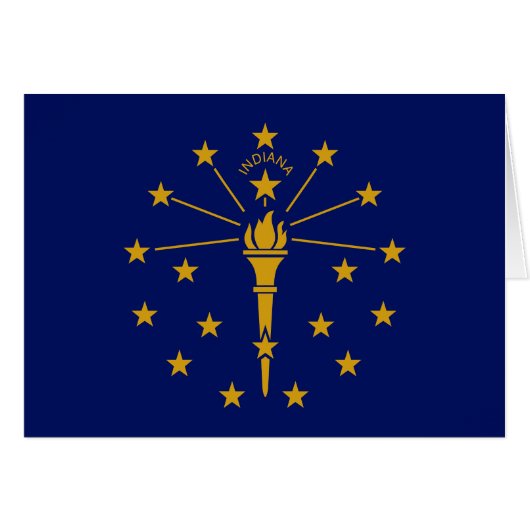 Flagge des Bundesstaates Indiana (Vorderseite (Horizontal))