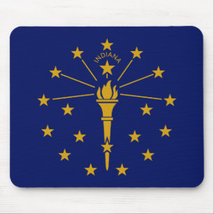 Flagge des Bundesstaates Indiana Mousepad