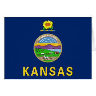 Flagge des Bundesstaates Kansas