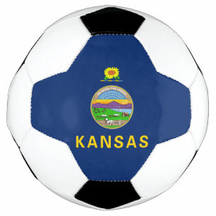 Flagge des Bundesstaates Kansas Fußball