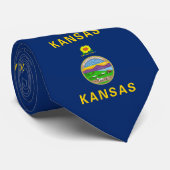 Flagge des Bundesstaates Kansas Krawatte (Gerollt)