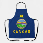 Flagge des Bundesstaates Kansas Schürze (Vorderseite)