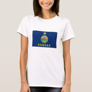 Flagge des Bundesstaates Kansas T-Shirt