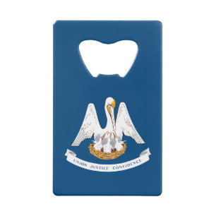 Flagge des Bundesstaates Louisiana Geldbeutel Flaschenöffner