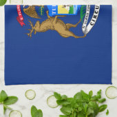 Flagge des Bundesstaates Michigan Geschirrtuch (Gefaltet)