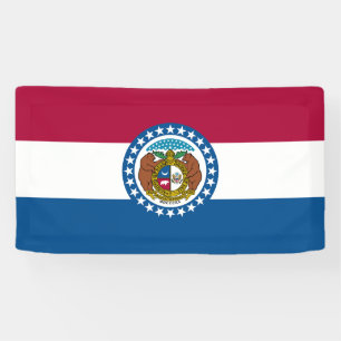 Flagge des Bundesstaates Missouri Banner