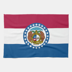 Flagge des Bundesstaates Missouri Geschirrtuch