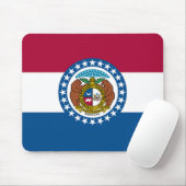 Flagge des Bundesstaates Missouri Mousepad (Mit Mouse)