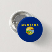 Flagge des Bundesstaates Montana Button (Vorne & Hinten)