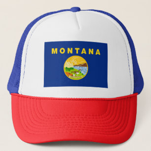 Flagge des Bundesstaates Montana Truckerkappe