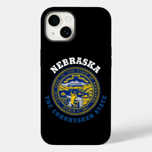 FLAGGE DES BUNDESSTAATES NEBRASKA CORNHUSKER Case-Mate iPhone HÜLLE (Rückseite)