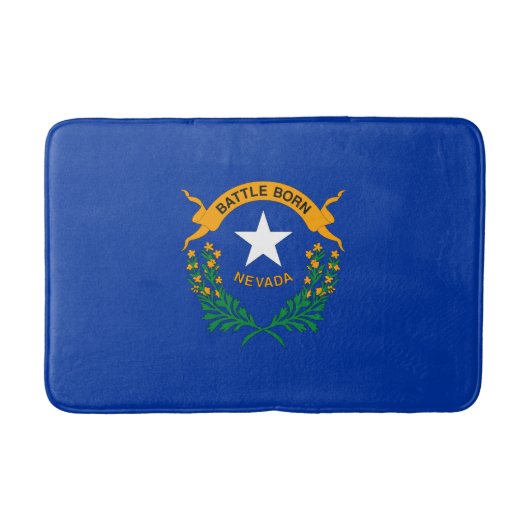 Flagge des Bundesstaates Nevada Badematte (Vorderseite)