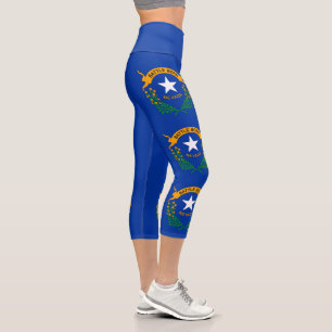 Flagge des Bundesstaates Nevada Capri Leggings